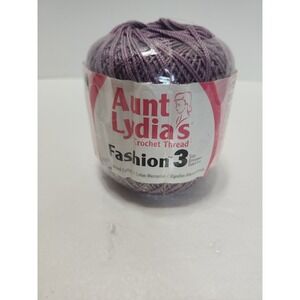 Aunt Lydia's Fashion Crochet Thread Size 3 Plum